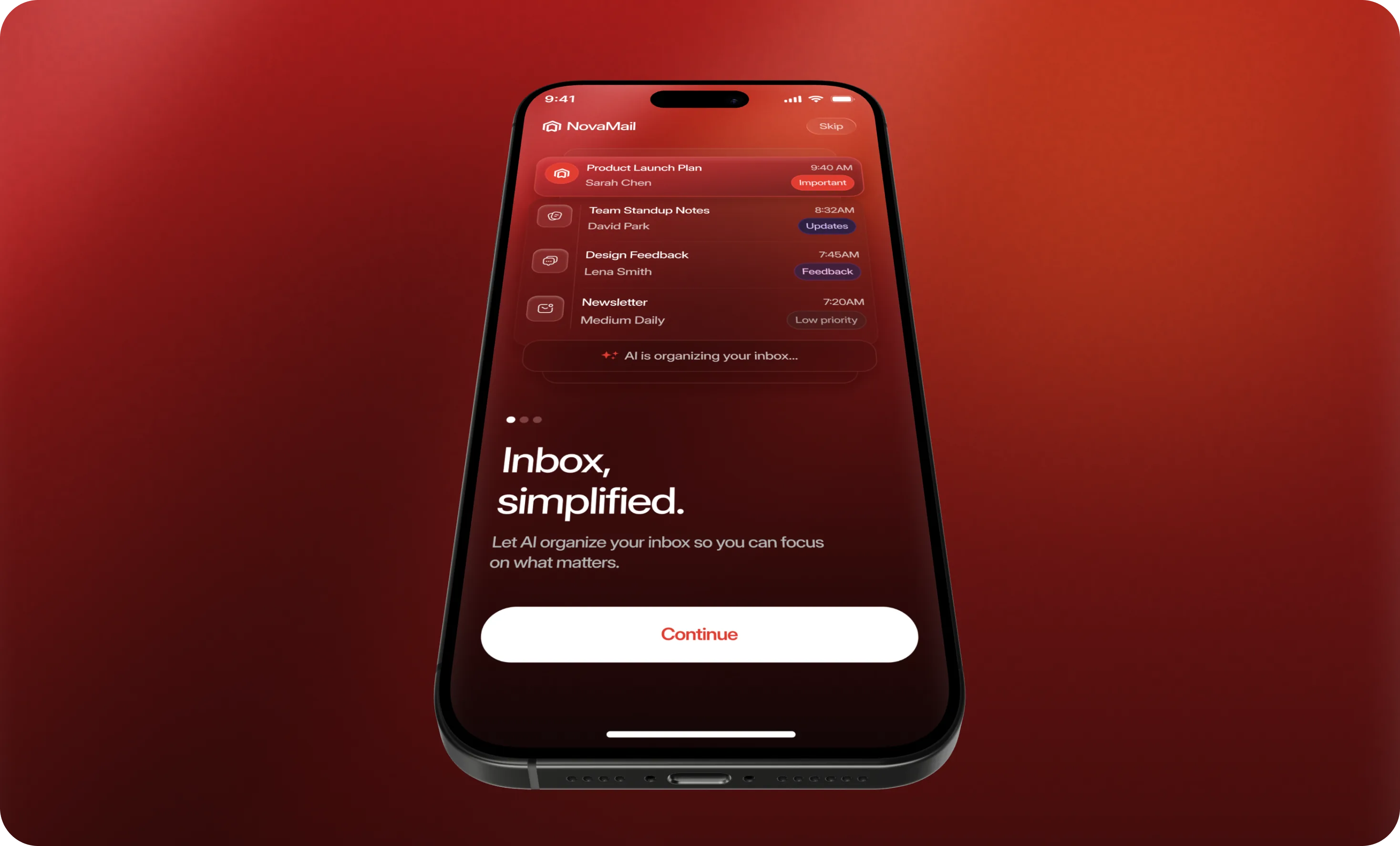 NovaMail — Inbox, simplified