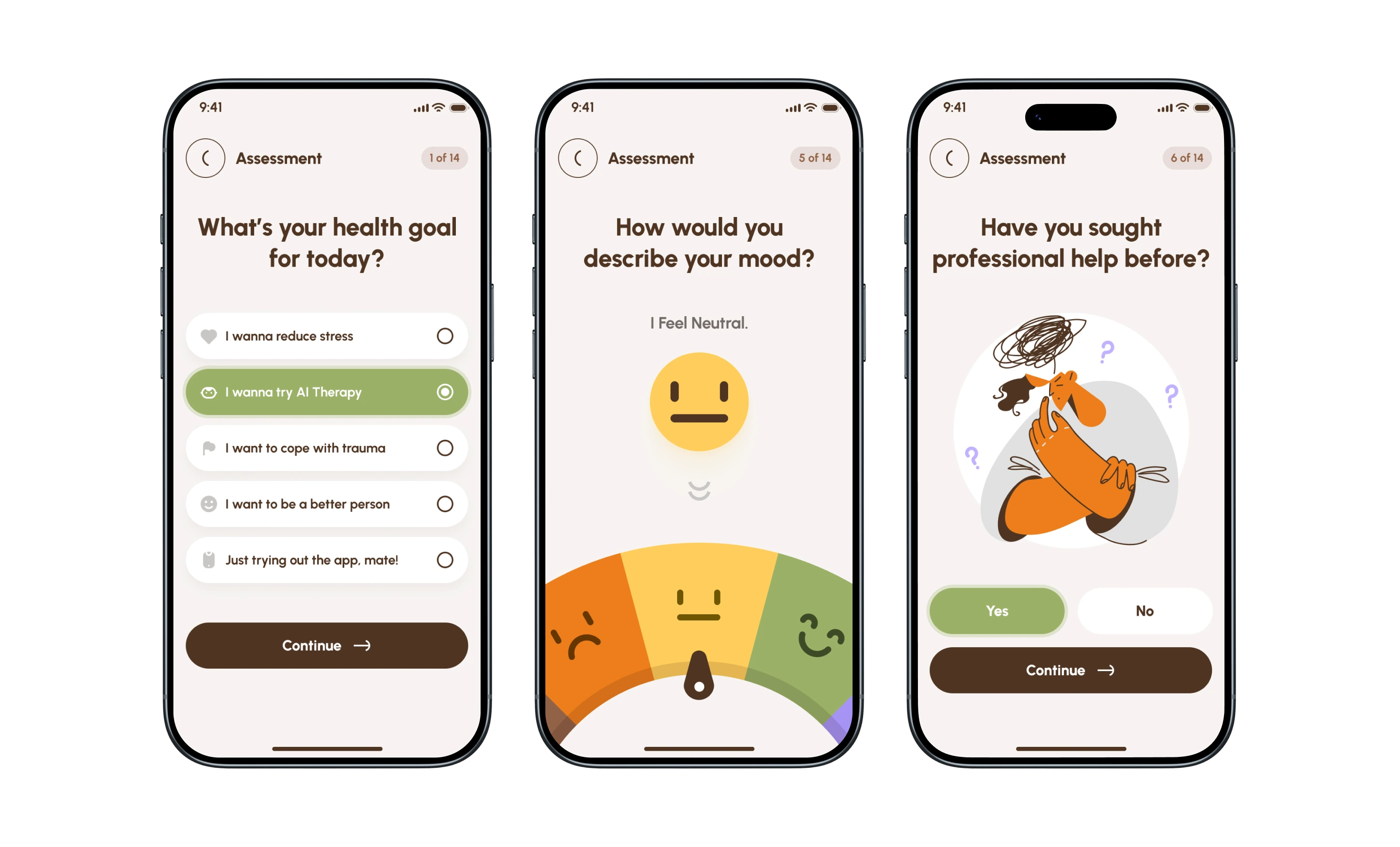 Mental health assessment app