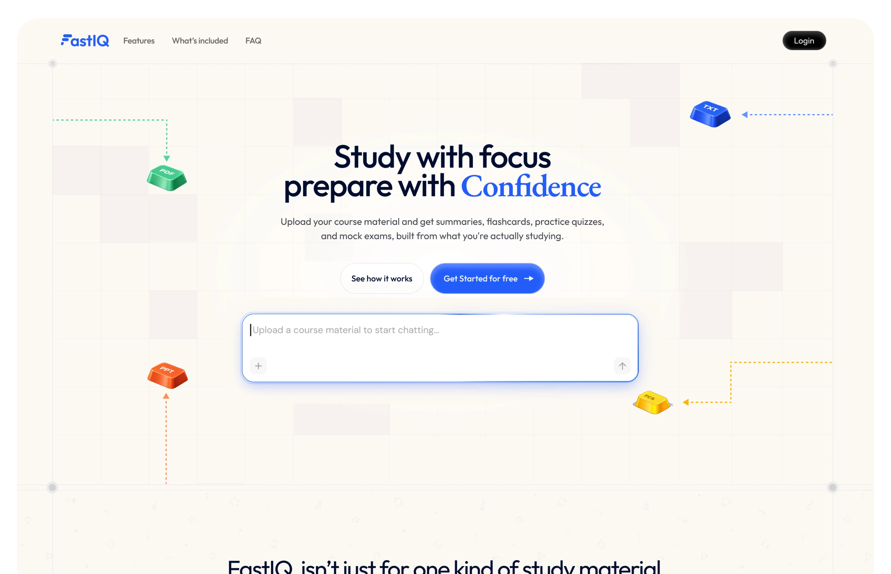 FastIQ — mindful mental health AI companion website
