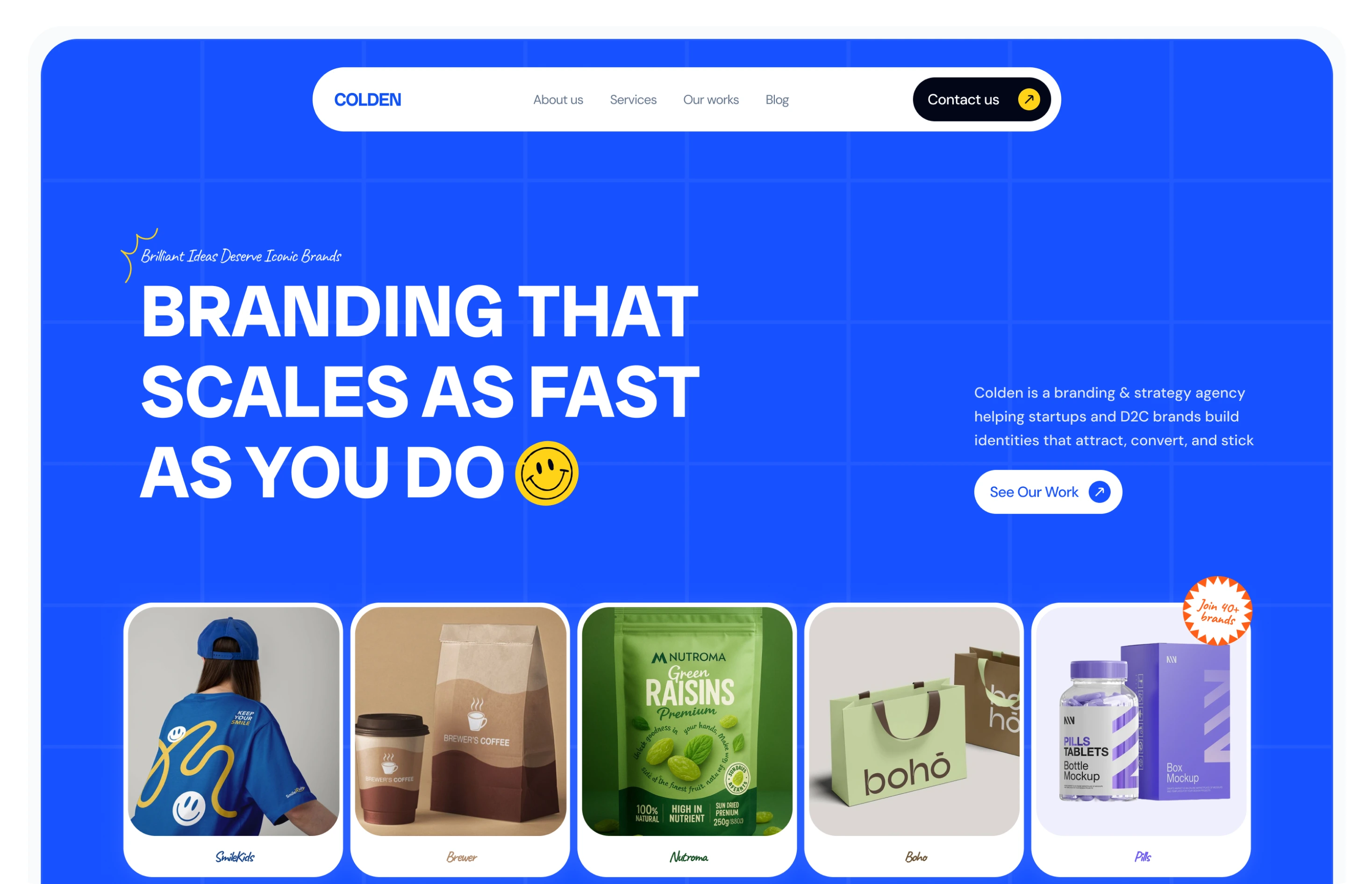 Colden — branding agency website